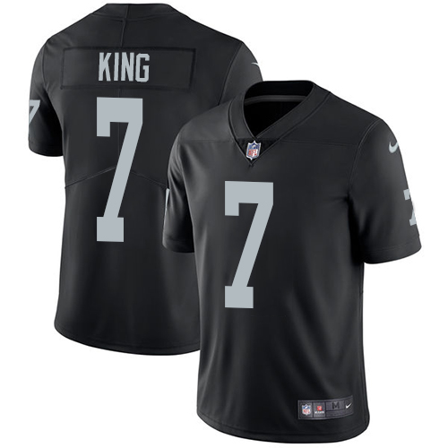 Nike Raiders #7 Marquette King Black Team Color Men's Stitched NFL Vapor Untouchable Limited Jersey - Click Image to Close